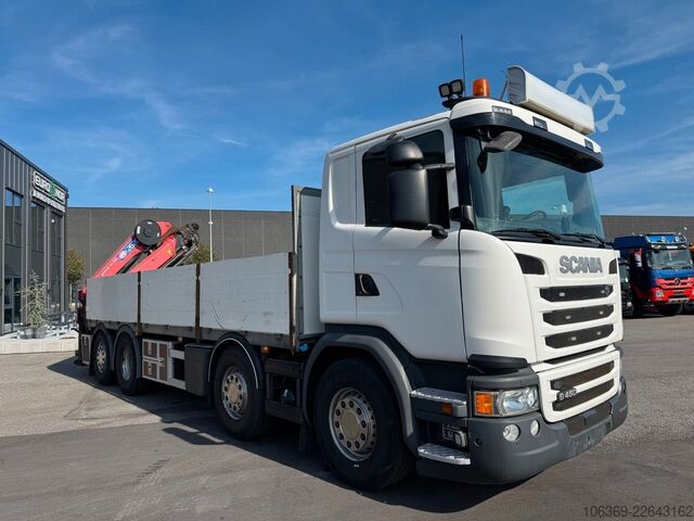 Truck mounted crane SCANIA G450 8x2*6 Euro 6 / Crane / Kran / HMF 2620 K5