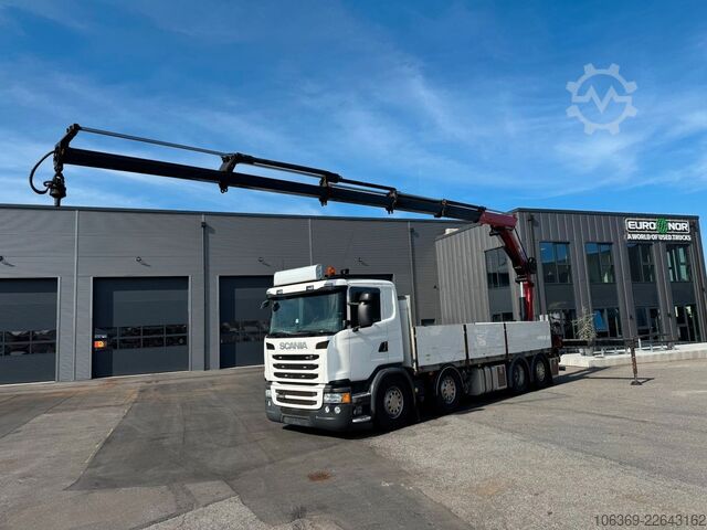 Truck mounted crane SCANIA G450 8x2*6 Euro 6 / Crane / Kran / HMF 2620 K5