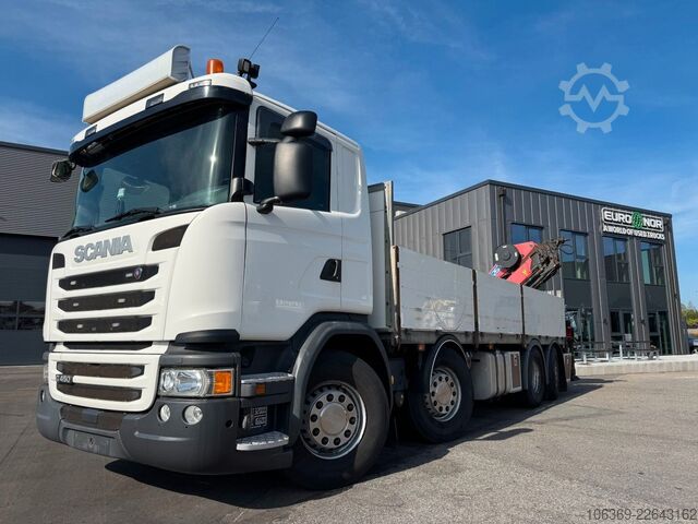Truck mounted crane SCANIA G450 8x2*6 Euro 6 / Crane / Kran / HMF 2620 K5