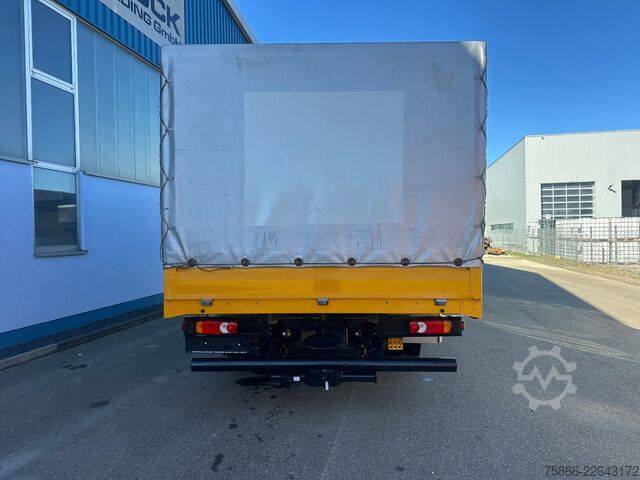 Transporter mit Pritsche & Plane IVECO 80-21 Eurocargo Doka Pr.&Pl.6 Sitzer Euro6 Klima