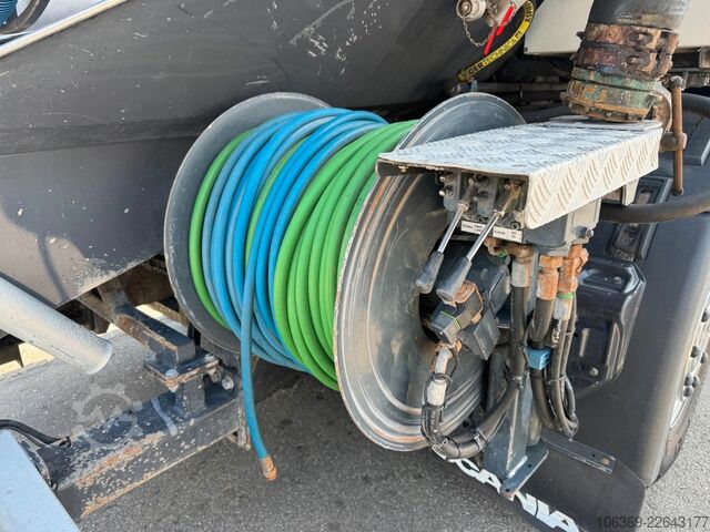 Vacuum tank truck SCANIA G410 NGS 6x24 Bucher Flexline 309