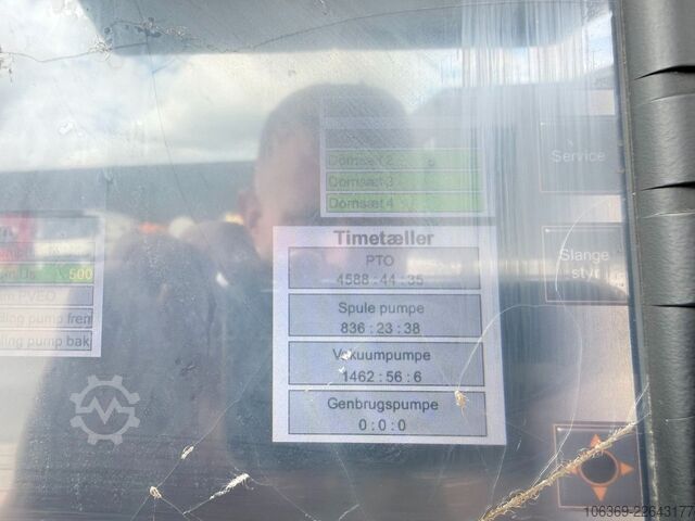 Vacuum tank truck SCANIA G410 NGS 6x24 Bucher Flexline 309