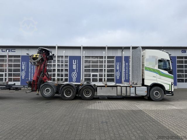 Holztransporter LKW VOLVO FH 510 8x4 Holztransporter Kran PENZ *Anhänger
