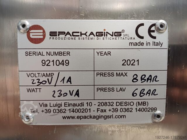 Labeling equipment Weidmann Maschinen GmbH FL-250