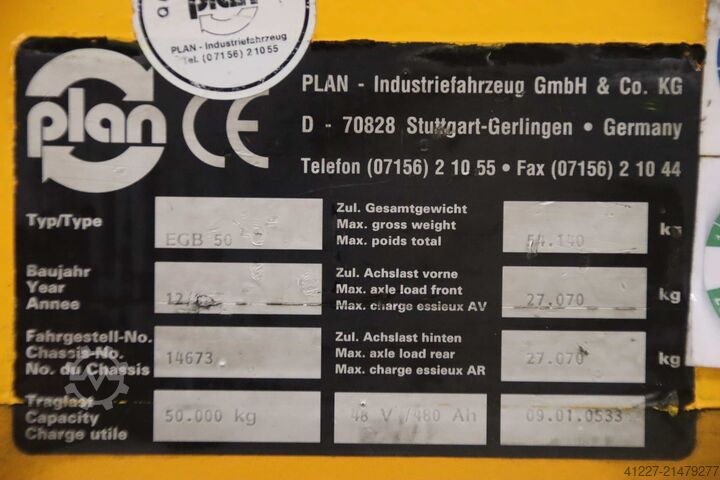 Gleiswagen 50 Tonnen mit Antrieb Plan EGB 50