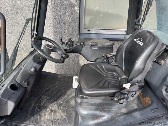 Linde H25T-02 Triplex 550 Freihub, Seitenschieber, 4. Funktion, Baujahr 2015, 9100 Betriebsstunden,  LINDE H25T-02 Triplo 550 freelift sideshift 4e functie 2015 9100uur LPG