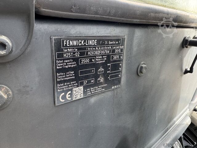 Linde H25T-02 Triplex 550 Freihub, Seitenschieber, 4. Funktion, Baujahr 2015, 9100 Betriebsstunden,  LINDE H25T-02 Triplo 550 freelift sideshift 4e functie 2015 9100uur LPG
