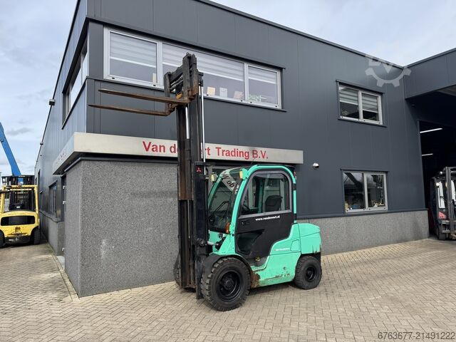 Mitsubishi FD35N duplex 300 Freelift / Sideshift / Fork positioner 2005 DIESEL 2850 hours MITSUBISHI FD35N duplo 300 Freelift / Sideshift / Vorkversteller 2005 DIESEL 2850uur