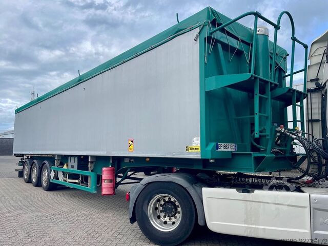 Kipper Trouillet Socari 69 m3, side opens,  MERCEDES AXLES, DISC...