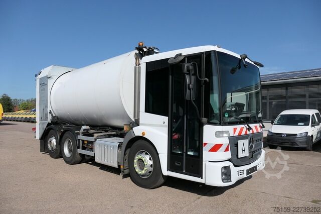 Müllwagen mercedes-benz Econic 2635 Automatik FAUN Rotopress 519 L Zöller Schüttung - Lenkachse