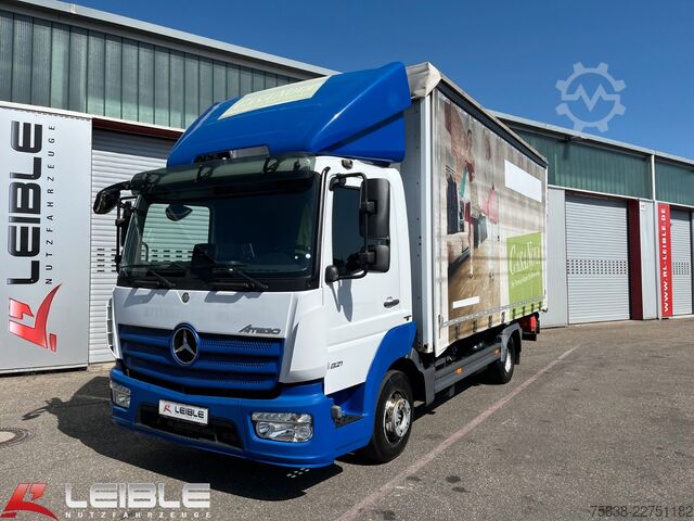 Curtain sider van MERCEDES-BENZ Atego 821*Classic Space*Klima*LBW-Bär*Automatik*