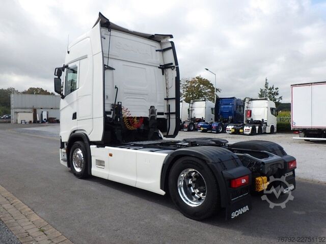 Standard tractor unit SCANIA S 500 A New/Ret./2xTank/Navi/LED/Alcoa/Standklim