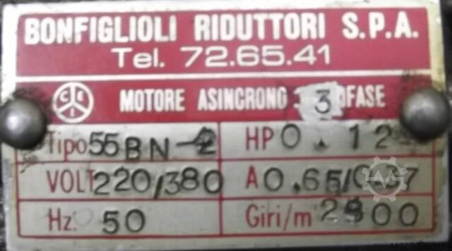 Gear motor 0.12 kW 280 rpm Bonfiglioli 55BN-2