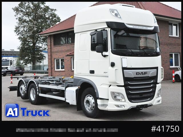 Swap body truck DAF DAF XF 480 FAN Intarder, Lenkachse Steering Standklima,