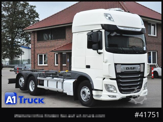 Swap body truck DAF DAF XF 480 FAN Intarder, Lenkachse Steering