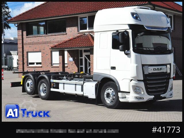 Swap body truck DAF DAF XF 480 FAN Intarder, Steering axle Lenkachse