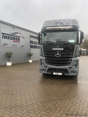 Cattle truck MERCEDES-BENZ 2651 STX 4 Pferde DOP. POP-OUT+POP-UP  EXKLUSIVE