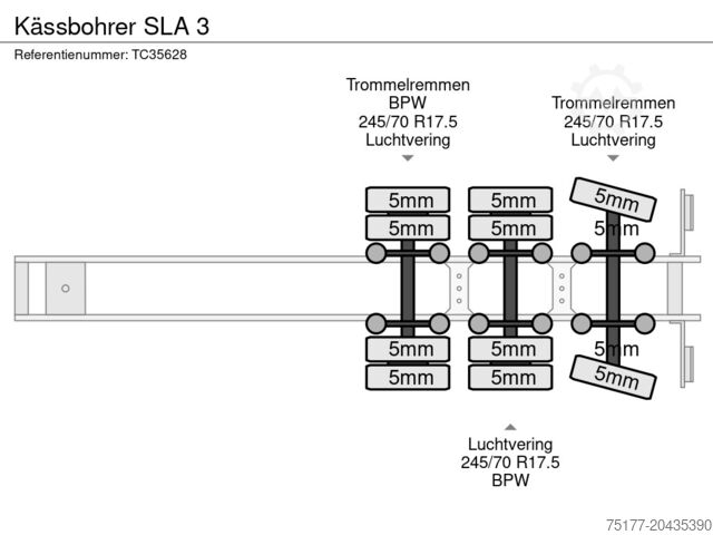 Semi-Tieflader Kässbohrer SLA 3
