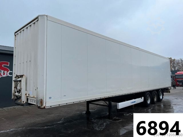 Box semitrailer KRONE SD Koffer Liftachse BPW