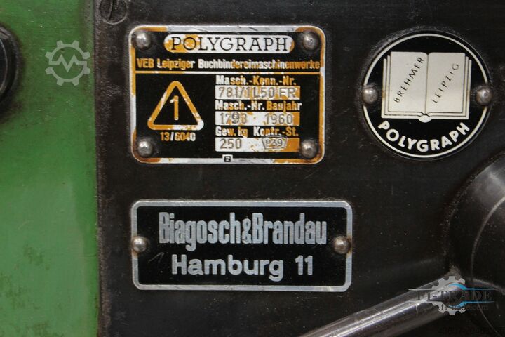 Langarm-Drahtheftmaschine / Long arm Wire Stitching Machine Polygraph 781/1L50 FR