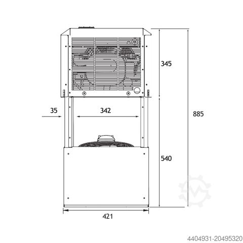 Monoblock-Gruppe für Sattelmontage, positiv JKS L06125N