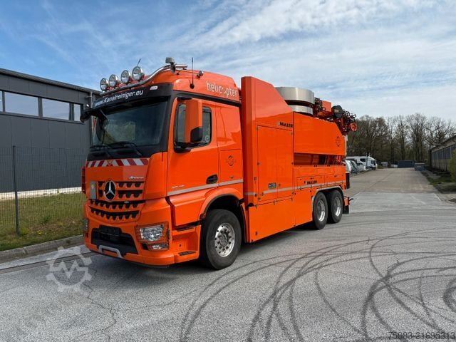 Vacuum tank truck MERCEDES-BENZ AROCS 2648 6x4 mit Müller Wasserrückgewinner