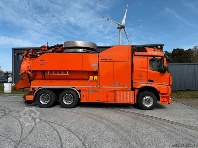 Vacuum tank truck MERCEDES-BENZ AROCS 2648 6x4 mit Müller Wasserrückgewinner