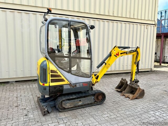 Mini excavator WACKER Neuson ET16 / 2019 BJ / 1.520 H / 3x Löffel