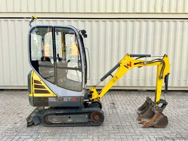 Mini excavator WACKER Neuson ET16 / 2019 BJ / 1.520 H / 3x Löffel