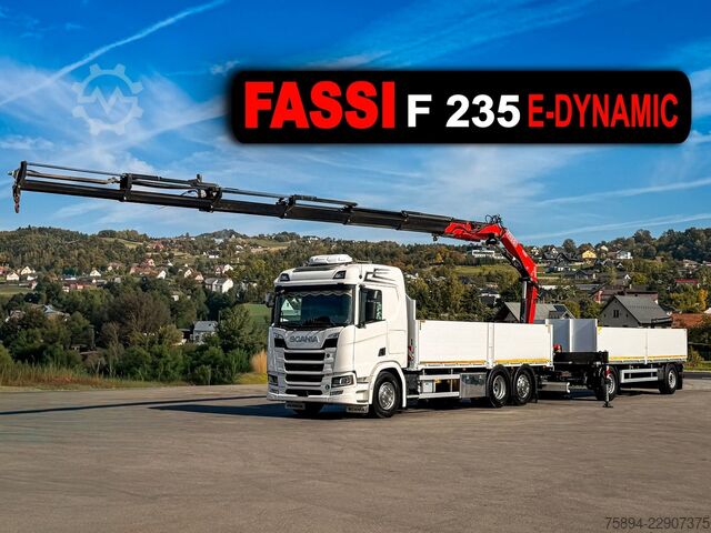 Autokran SCANIA R500 FASSI F235 A.2.26 + FUNK + Anhänger!