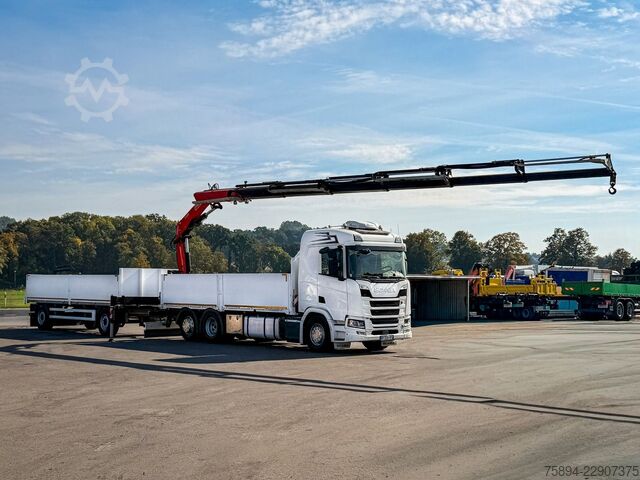 Autokran SCANIA R500 FASSI F235 A.2.26 + FUNK + Anhänger!