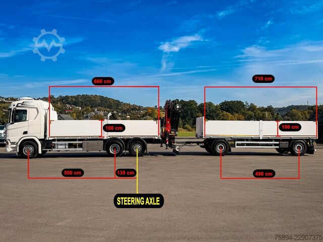 Autokran SCANIA R500 FASSI F235 A.2.26 + FUNK + Anhänger!