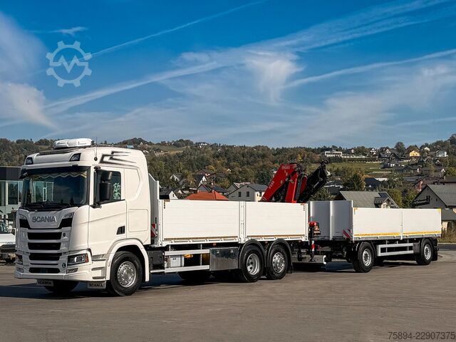 Autokran SCANIA R500 FASSI F235 A.2.26 + FUNK + Anhänger!