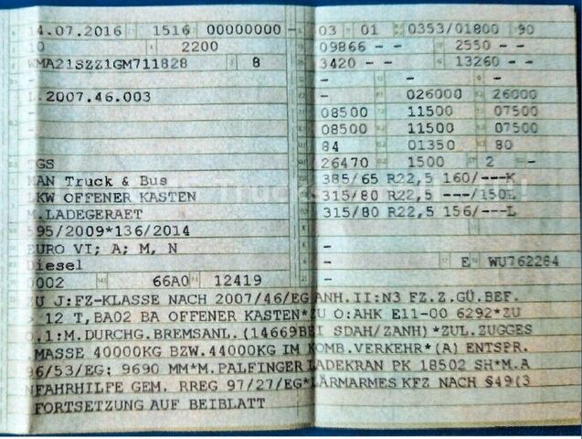 Autokran MAN TGS 26.480 / 19m Kran Palfinger PK 18502 FUNK