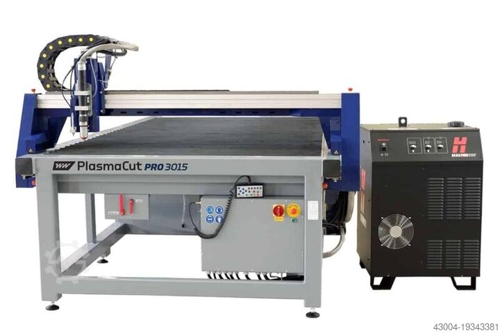 CNC Plasma-Schneidanlage PlasmaCut 3015 PRO DD mit Kjellberg Smar