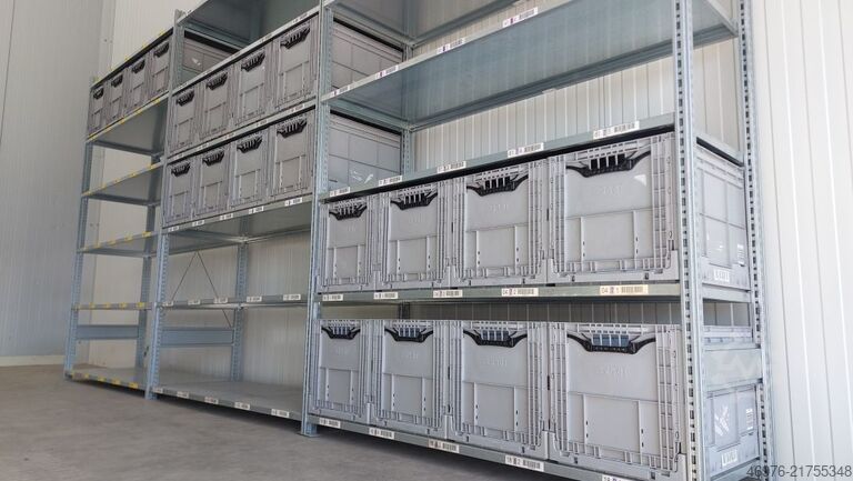 High-bay warehouse shelving SSI Schäfer R3000  Kistenregal Regallänge: 4,92 lfm.