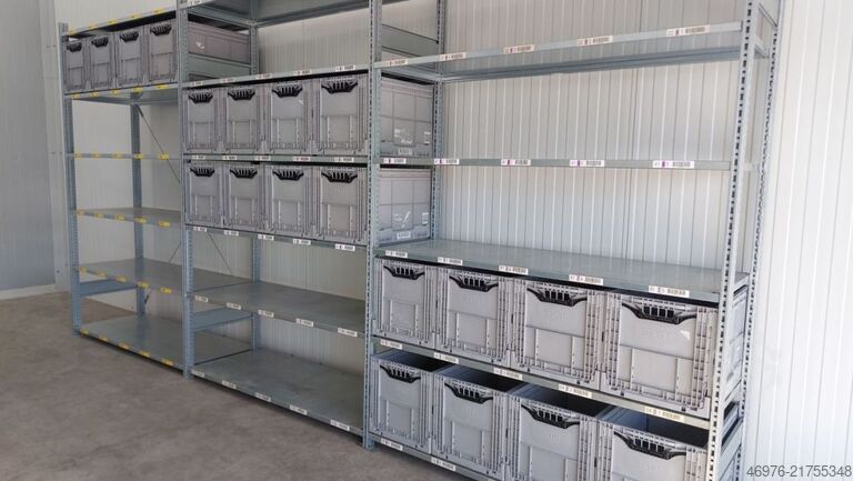 High-bay warehouse shelving SSI Schäfer R3000  Kistenregal Regallänge: 4,92 lfm.
