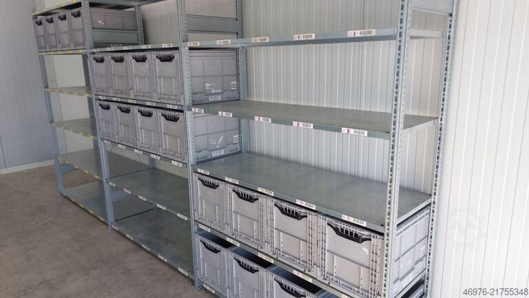 High-bay warehouse shelving SSI Schäfer R3000  Kistenregal Regallänge: 4,92 lfm.