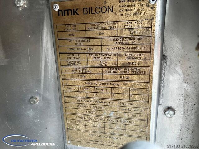 Tankwagen Volvo FH 540 HMK Bilcon 18800 Liter ADR, Retarder, St...