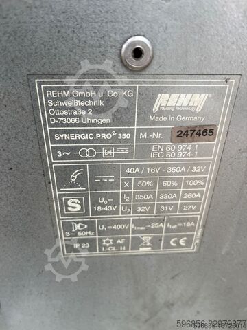 Welding set Rehm Synergic. PRO 2 350