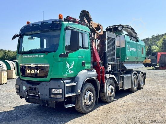 Special purpose truck MAN TGS 35.540 8X4  MIT KOMPTECH-ZUSATZEINHEIT
