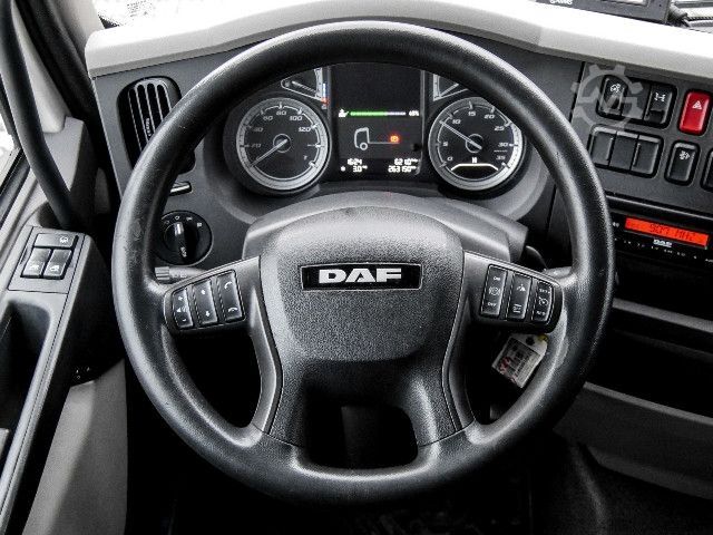 Box truck DAF LF 210 KOFFER 12t+ LBW 1.5t+ DACHSPOILER+ TRENNWAN