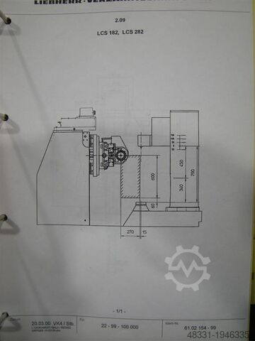 Zahnflankenschleifmaschine LIEBHERR LCS 182
