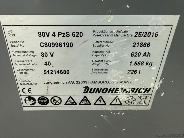 Elektro 4 Rad-Stapler Jungheinrich EFG 425 K SP / 1702 Std.
