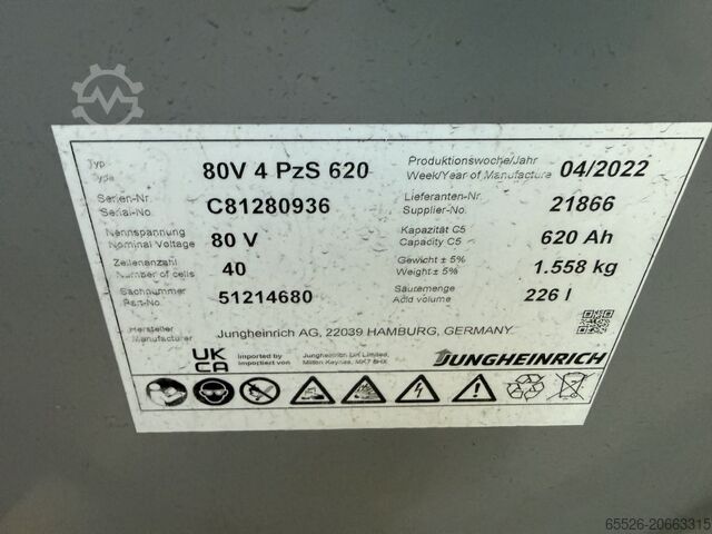 Elektro 4 Rad-Stapler Jungheinrich EFG 425 / AKKU 2022 / Container Version