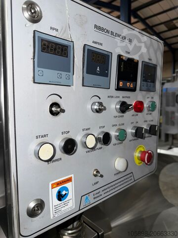 Ribbon blender 75 litres Prism Pharma Machinery PRB 50