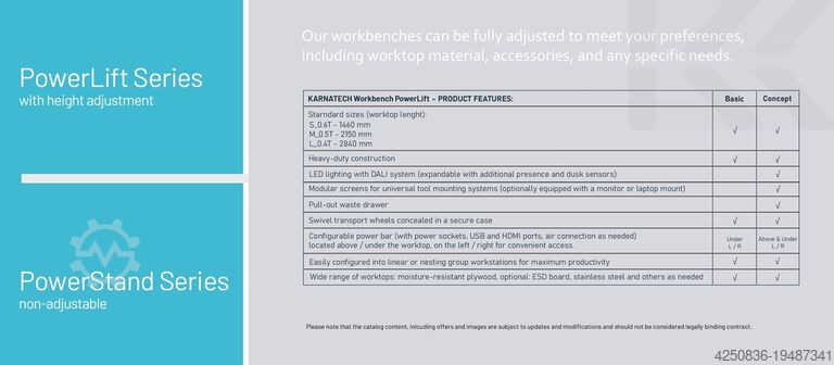 Werkbank KARNATECH PowerLift