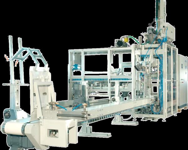 Bagging plant DS Schüttguttechnik Bottom Up Bagging System