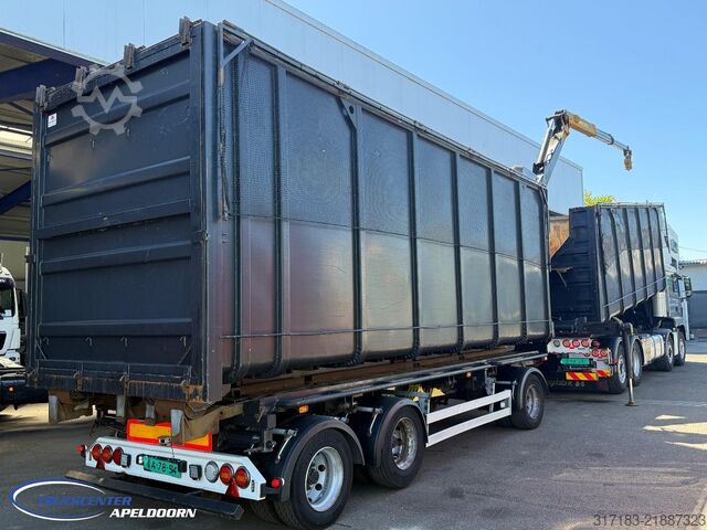 Tipper with crane MAN TGS 35.510 + Kippende aanhangwagen, Afneembare ...