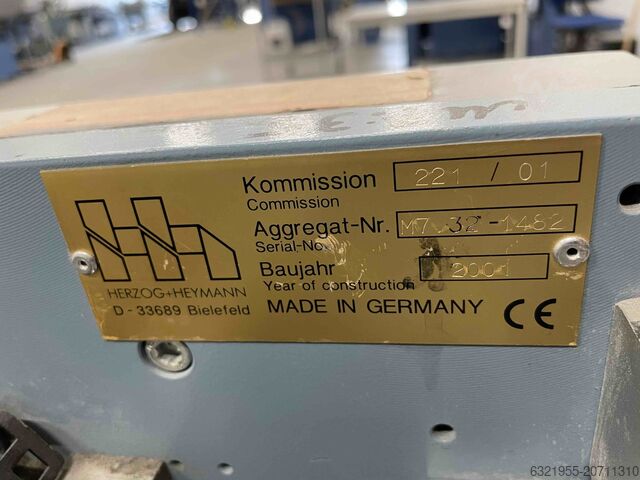 Falzmaschine Herzog Heymann 2e sectie 10 tassen